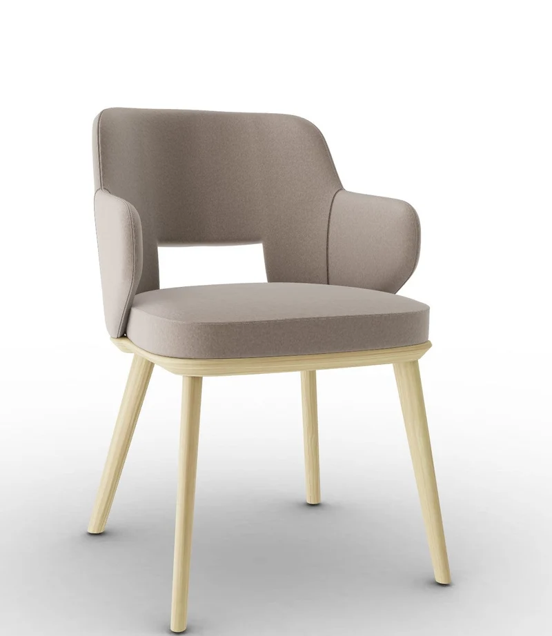 Chaise Calligaris - Foyer (Fauteuil avec pieds en bois) CS2000