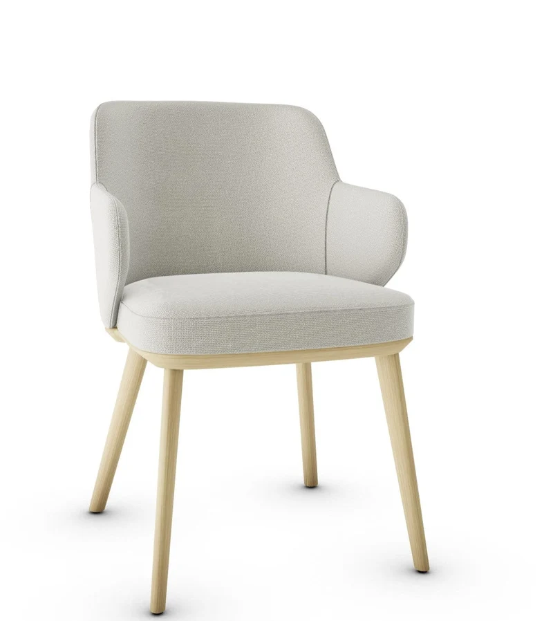 Chaise Calligaris - Foyer (Fauteuil avec pieds en bois) CS1889