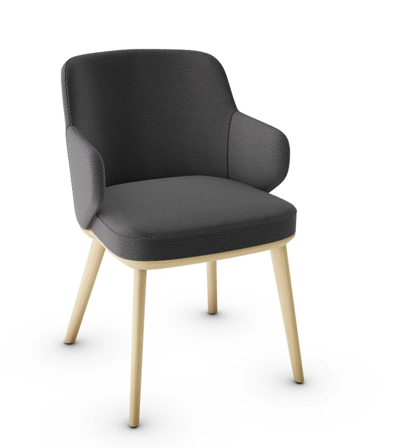 Chaise Calligaris - Foyer (Fauteuil avec pieds en bois) CS1889