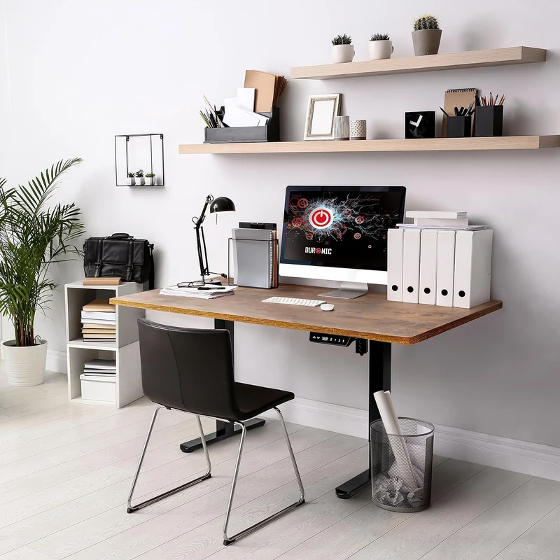 Duronic TT120 AO Plateau pour Bureau Assis Debout de 120 x 60 x 2 cm | Compatible avec la plupart des Structures Assis Debout | Idéal pour Poste de travail à domicile ou bureau