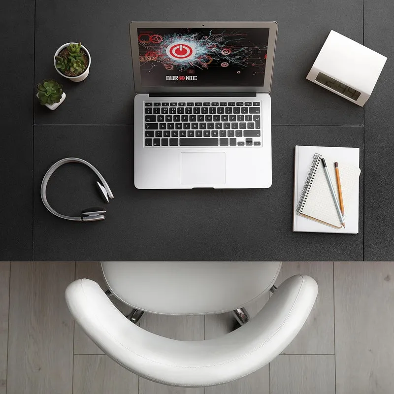 Duronic TT120 BK Plateau pour Bureau Assis Debout de 120 x 60 x 2 cm | Compatible avec la plupart des Structures Assis Debout | Idéal pour Poste de travail à domicile ou bureau