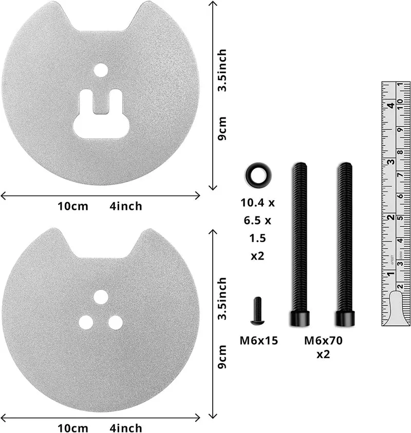 Duronic DM-GR-01 SR Grommet pour support d'écran de la gamme DM35 et DM451 Permet d'attacher un support d'écran en perçant le bureau à la place de la pince de de fixation