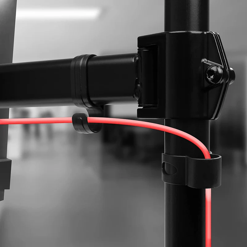 Duronic DMT254 Bras pour 4 Moniteurs d'Ordinateur | Support d'écrans PC articulé pour Bureau avec Potence de 100 cm | VESA 75 100 | Hauteur Ajustable | Rotatif Inclinable Pivotant