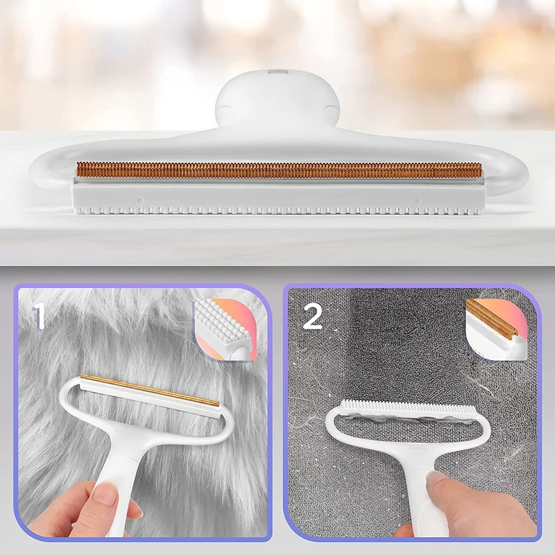 Duronic MFS1 Rasoir Anti-Bouloches Manuel Portable | 2 Fonctions | pour Vêtements Tissus Tapis | Enlève Les Poils d'animaux