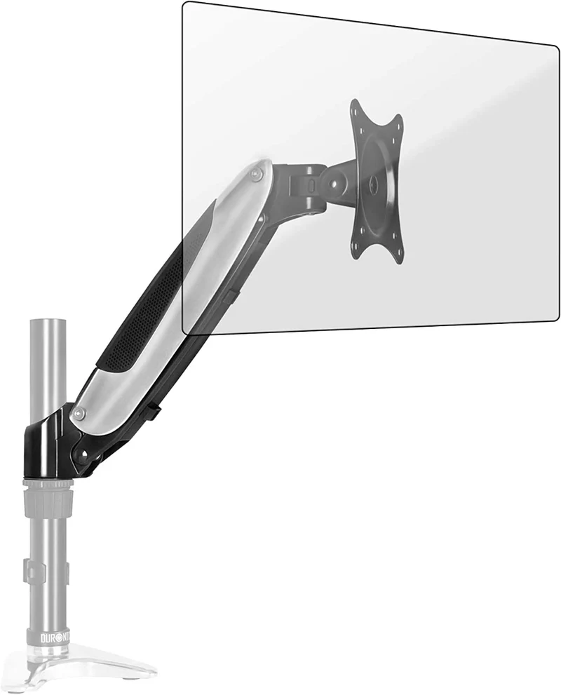 Duronic DML6S1 Bras Complet pour Support d'écran Compatible avec la Gamme DM65 Ajustement Vertical à la volée Permet l'ajout d'écran ou d'accessoire