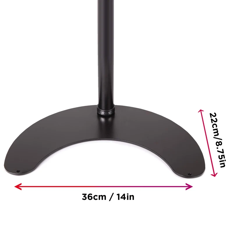 Duronic DM15D1 Support d'Ecran sur Socle pour Bureau – Hauteur Ajustable – Rotatif, Inclinable, Pivotable – Compatibilité VESA 75/100 – Acier – Socle Inclus