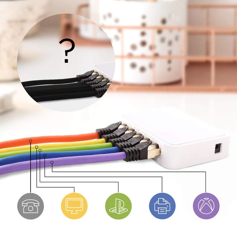 Duronic Câble Ethernet CAT8 GN 3M 2Ghz 2000MHz Vitesse 40Gbps S/FTP Câbles réseaux LAN internet network RJ45 blindés Haute Bande passante et transmission des données rapides Connecteurs or
