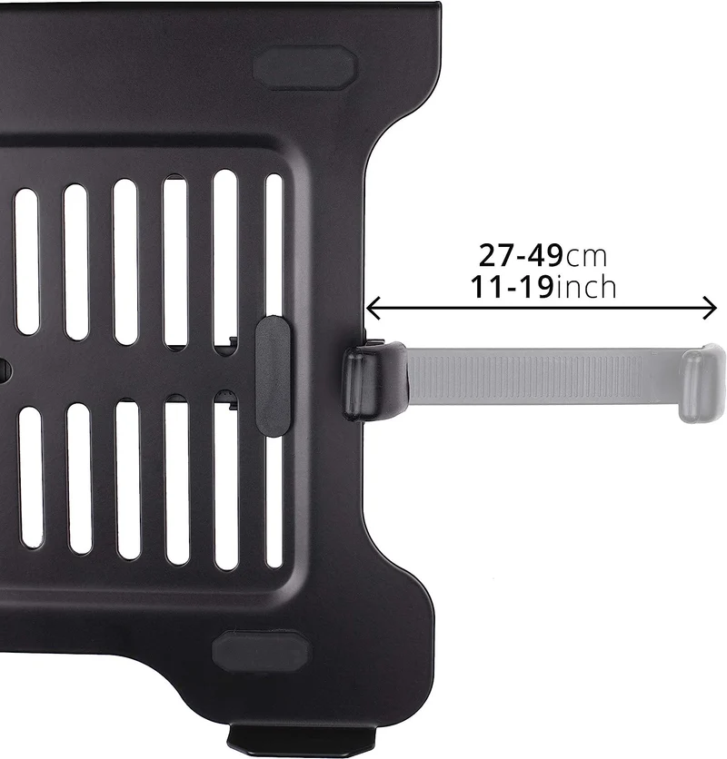 Duronic Support DML7 pour Ordinateur Portable Support de Bureau pour Ordinateur Portable Tablette Capacité de 5 kg Compatible avec DM15 DM25 DM35 DM45 DM55 DM65 VESA 75 100