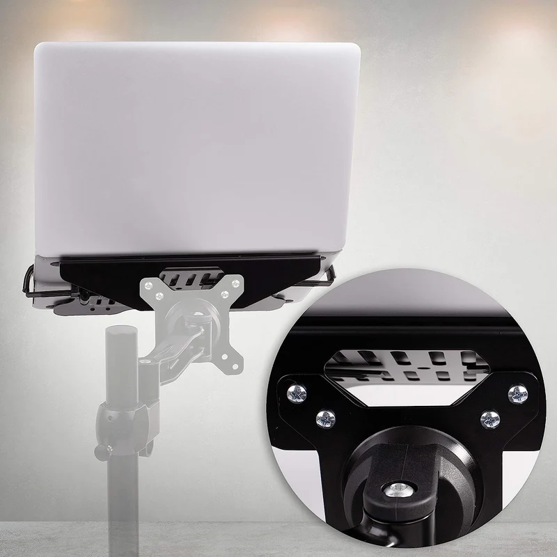 Duronic Support DML7 pour Ordinateur Portable Support de Bureau pour Ordinateur Portable Tablette Capacité de 5 kg Compatible avec DM15 DM25 DM35 DM45 DM55 DM65 VESA 75 100