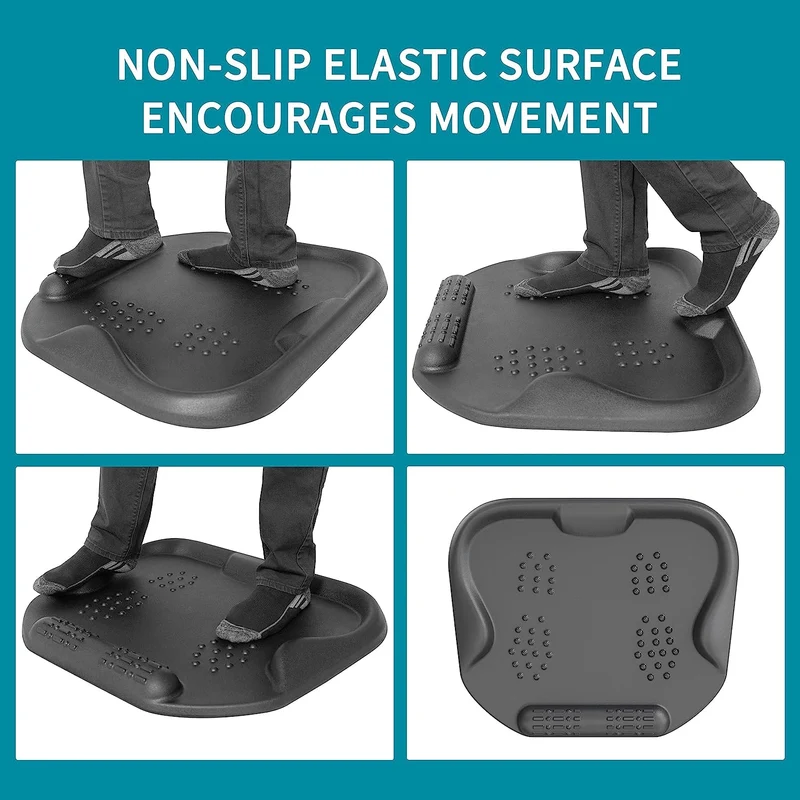 Duronic FT01 Tapis Anti-Fatigue | Tapis de sol pour Bureau Assis-Debout | Soutien ergonomique pour les Pieds les Hanches les Jambes le Dos | Améliore la Posture et le Bien-être grâce à l'Acupression