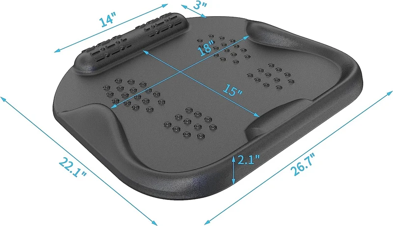Duronic FT01 Tapis Anti-Fatigue | Tapis de sol pour Bureau Assis-Debout | Soutien ergonomique pour les Pieds les Hanches les Jambes le Dos | Améliore la Posture et le Bien-être grâce à l'Acupression