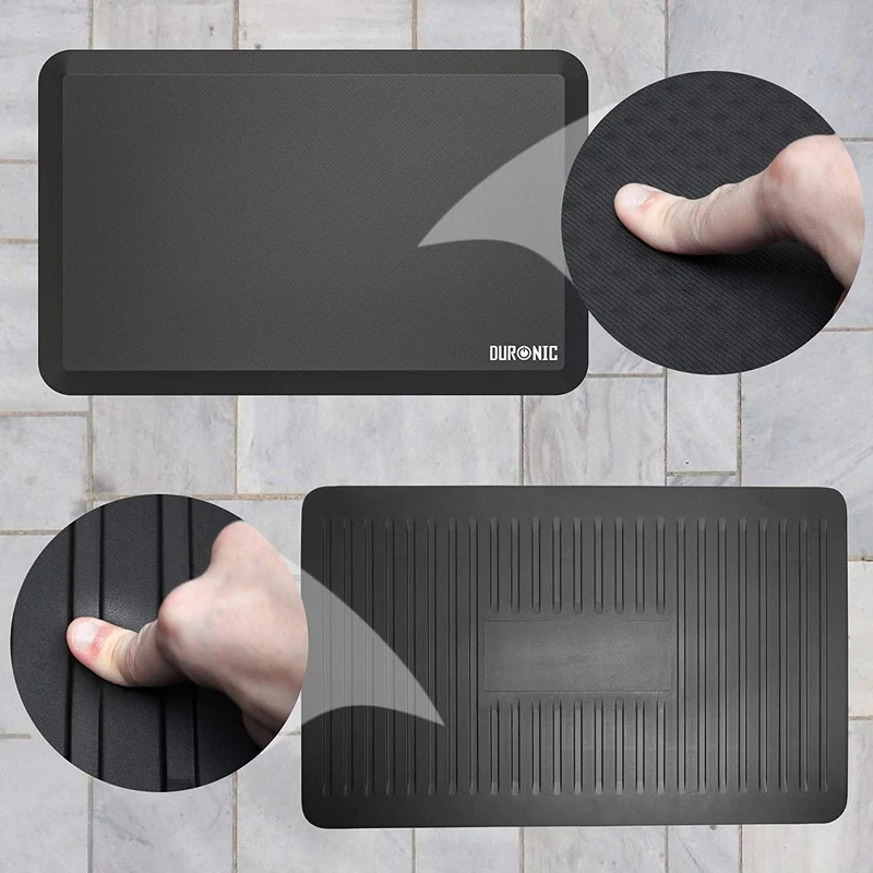 Duronic DM-MAT2 Tapis Anti-Fatigue coussiné ergonomique | Support de 71 x 43 cm | Idéal pour Travailler Debout et soulager douleurs au Niveau des Pieds des Jambes des Hanches et du Dos