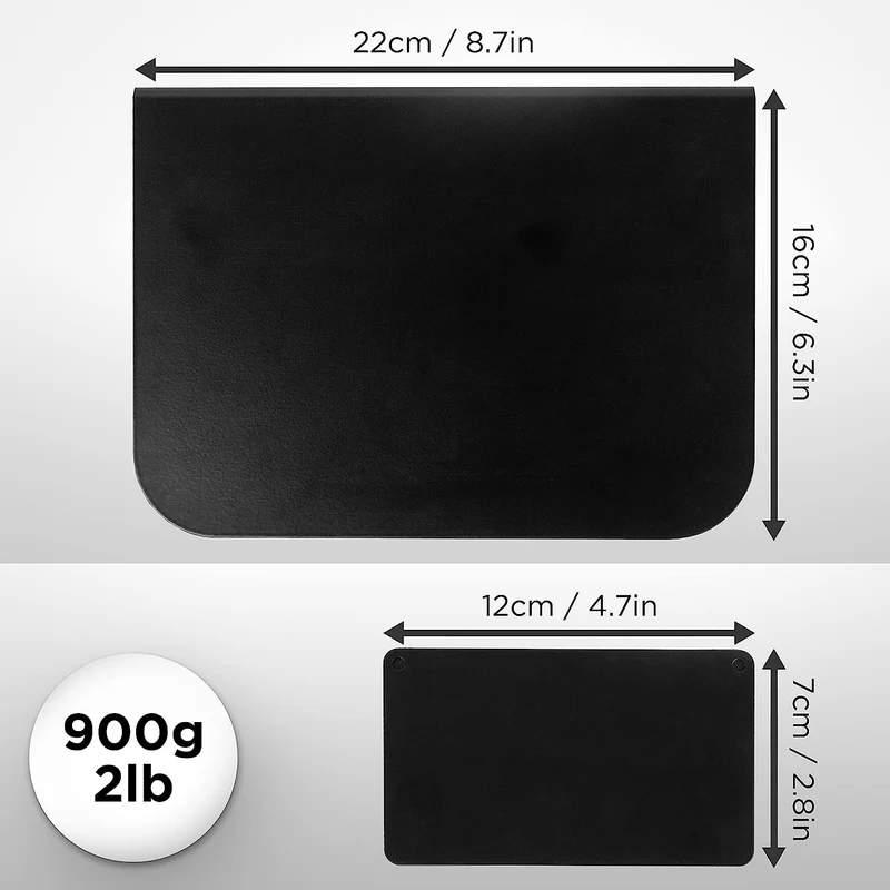 Duronic DMSC1 Plaque de renforcement pour Support de Bureau | Plaque pour Support de Bras de Moniteur pour Installation de Bureau avec Une Pince en C | Acier Solide | Noir