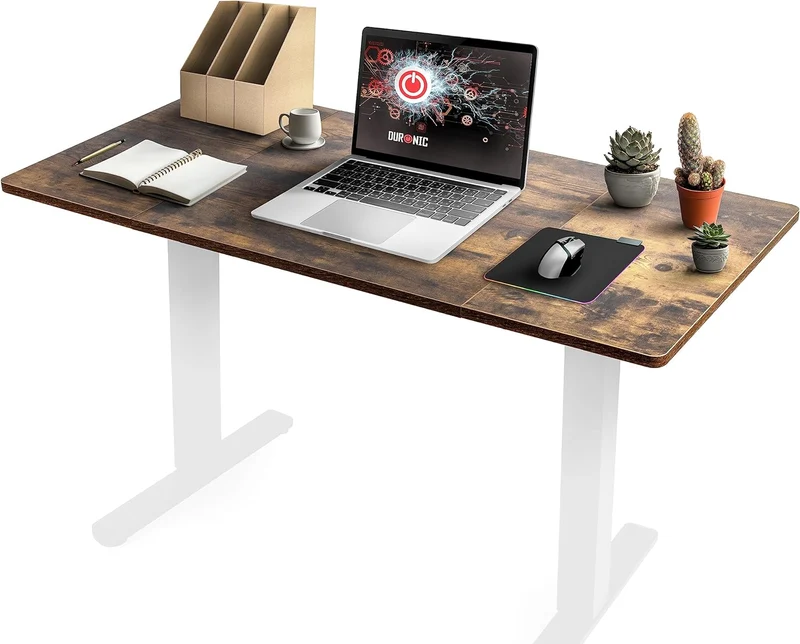 Duronic TT160 AO Plateau pour Bureau Assis Debout de 160 x 60 x 2 cm | Compatible avec la plupart des Structures Assis Debout | Idéal pour Poste de travail à domicile ou bureau