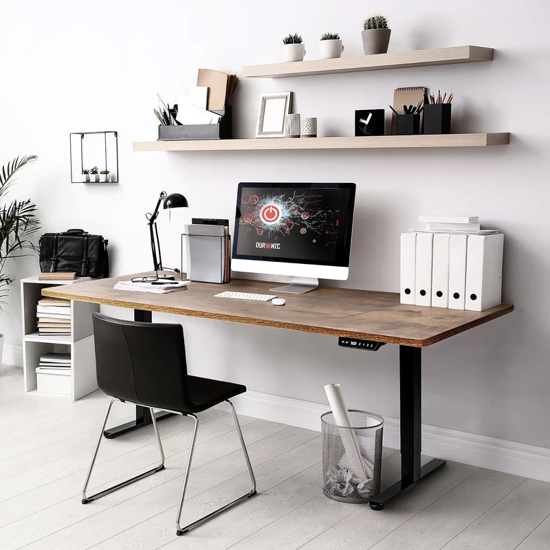 Duronic TT160 AO Plateau pour Bureau Assis Debout de 160 x 60 x 2 cm | Compatible avec la plupart des Structures Assis Debout | Idéal pour Poste de travail à domicile ou bureau