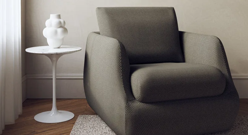 Fauteuil LUZ Vulcano Kaki
