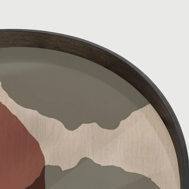 Ethnicraft Grand Plateau à Pois Superposés – Verre Ø 61 cm