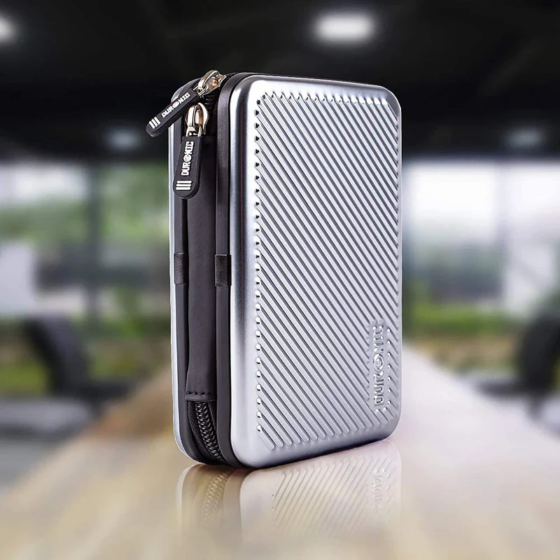 Duronic HDC3 SR Etui de protection rigide pour Disque Dur GPS Batterie portable Liseuse Housse pour disques durs externes Antichoc Léger et compact 11 x 16 cm