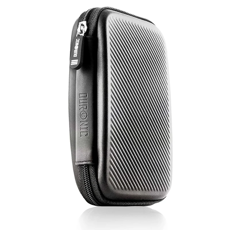 Duronic HDC2 GY Etui pour Disque Dur GPS Batterie Portable Liseuse 11 x 15 cm Housse de Protection semi rigide pour Disque Dur externe EVA Antichoc Léger et Compact