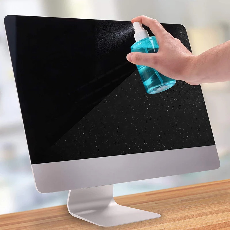 Duronic SCK102 Kit de Nettoyage pour écrans 400 ml Solution pour Nettoyer écran Smartphone Tablette Ordinateur Télévision LED LCD TFT Plasma OLED Lingette en Microfibres