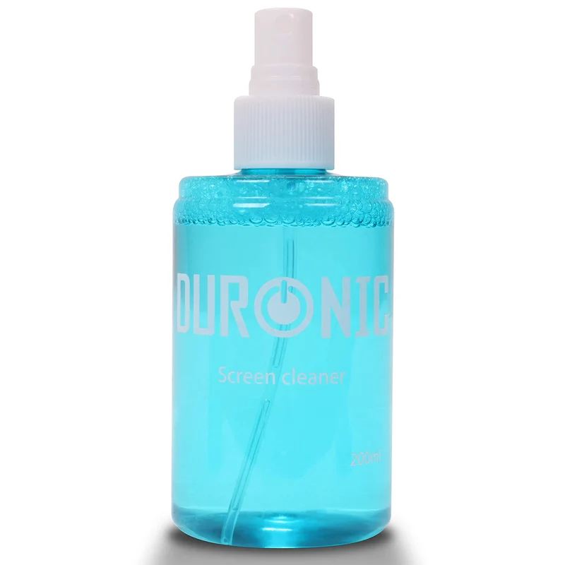 Duronic SCK101 Kit de nettoyage de 200 ml avec tissu en micro fibre Idéal pour nettoyer écran d'ordinateur PC Télévision Mniteur TFT LCD OLED PLASMA Tablette Téléphone