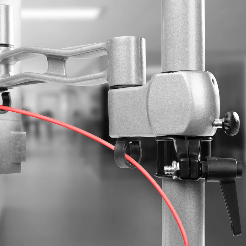 Duronic DM351X3 SR Support d'écran à Pince pour Bureau argenté | Hauteur Ajustable | Rotatif/Inclinable/Pivotable | Compatibilité Universelle avec Moniteur VESA 75/100 | 2 Extensions | Aluminium