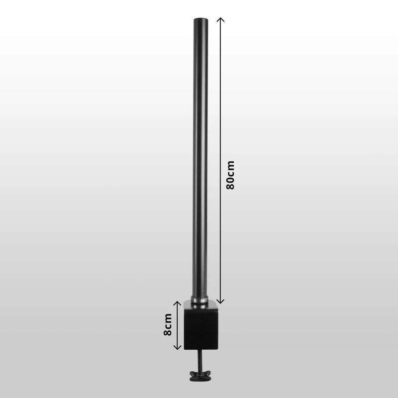 Duronic DM35POLE-80 Potence de 80 cm pour Support d'écran de Bureau de la Gamme DM15 DM25 DM35 DMG Permet d'avantage de flexibilité pour Ajuster la Hauteur de l'écran