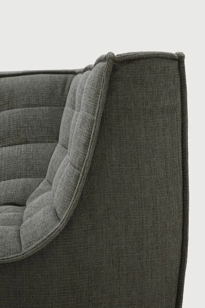 Ethnicraft Canapé Modulaire N701 - Tissu Éco (Angle Droit 90°)