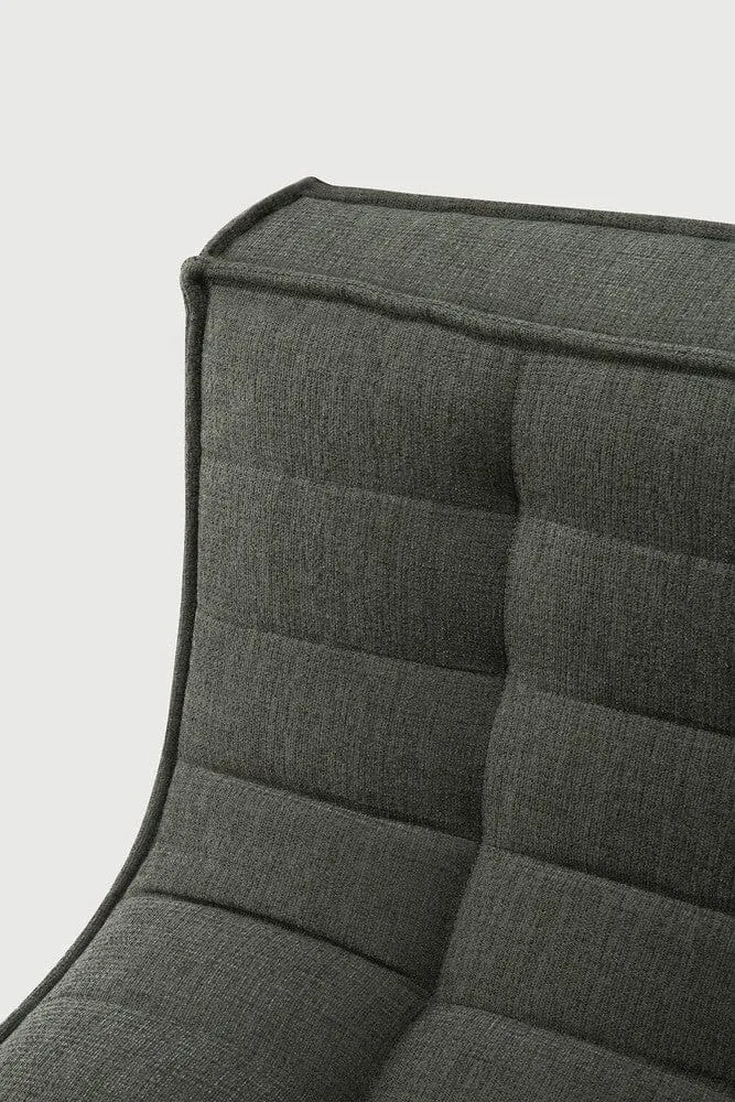 Ethnicraft Canapé Modulaire N701 - Tissu Éco (Angle Droit 90°)