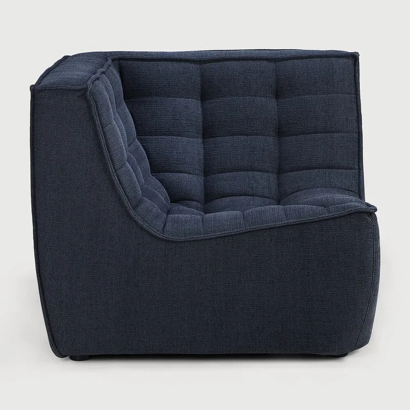 Ethnicraft Canapé Modulaire N701 - Tissu Éco (Angle Droit 90°)