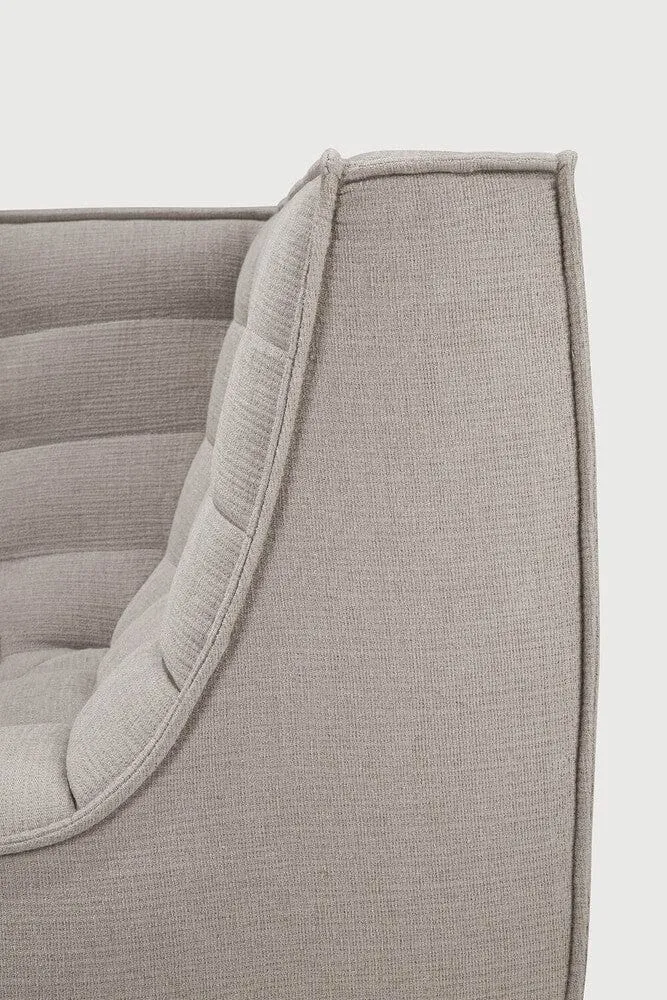 Ethnicraft Canapé Modulaire N701 - Tissu Éco (Angle Droit 90°)