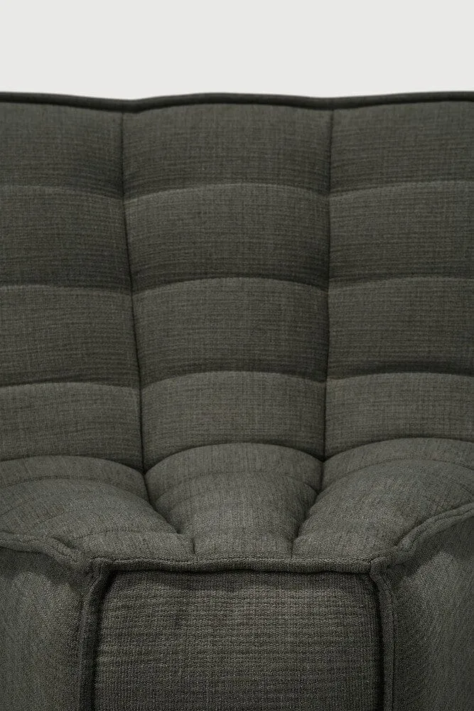 Ethnicraft Canapé Modulaire N701 - Tissu Éco (Angle Arrondi 45°)