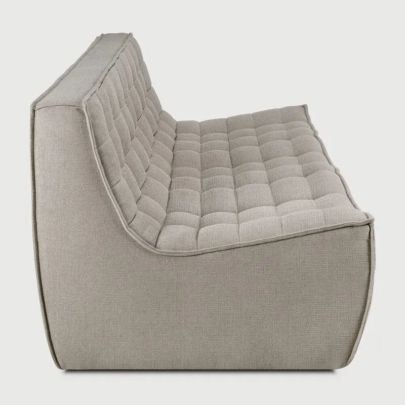 Ethnicraft Canapé Modulaire N701 - Tissu Éco (3 Places)