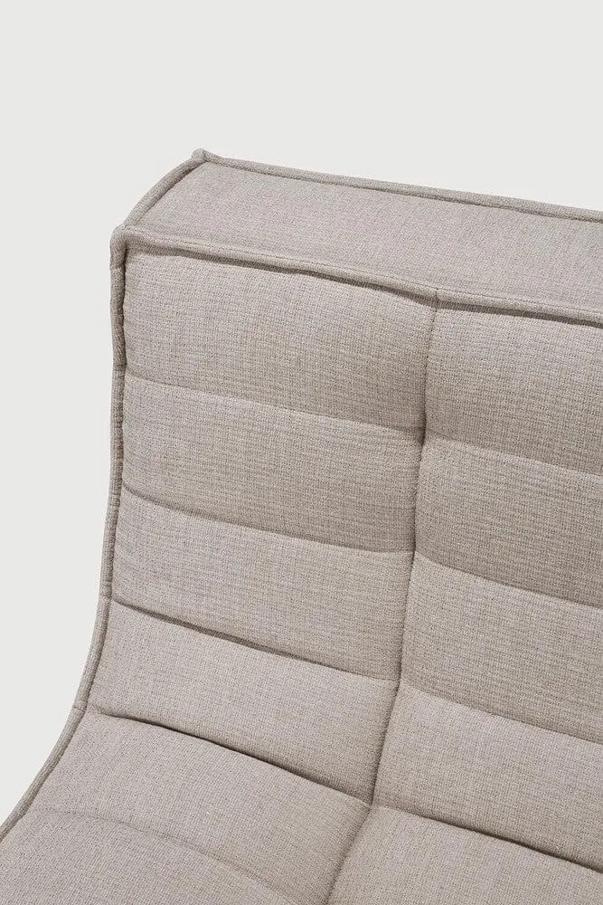Ethnicraft Canapé Modulaire N701 - Tissu Éco (3 Places)
