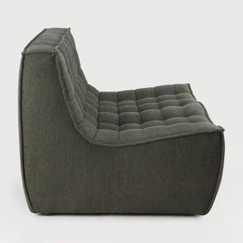 Ethnicraft Canapé Modulaire N701 - Tissu Éco (2 Places)
