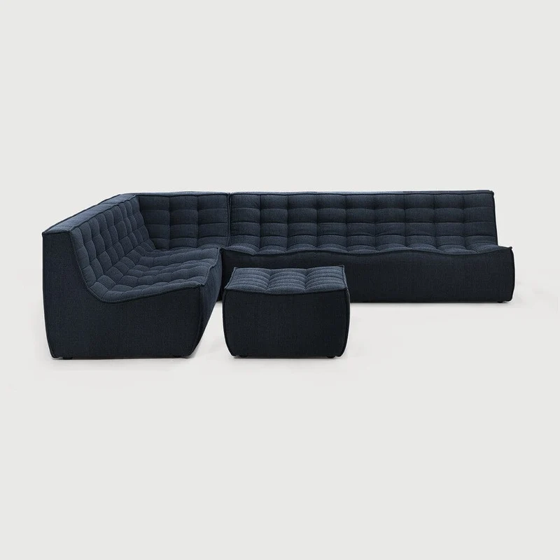 Ethnicraft Canapé Modulaire N701 - Tissu Éco (2 Places)