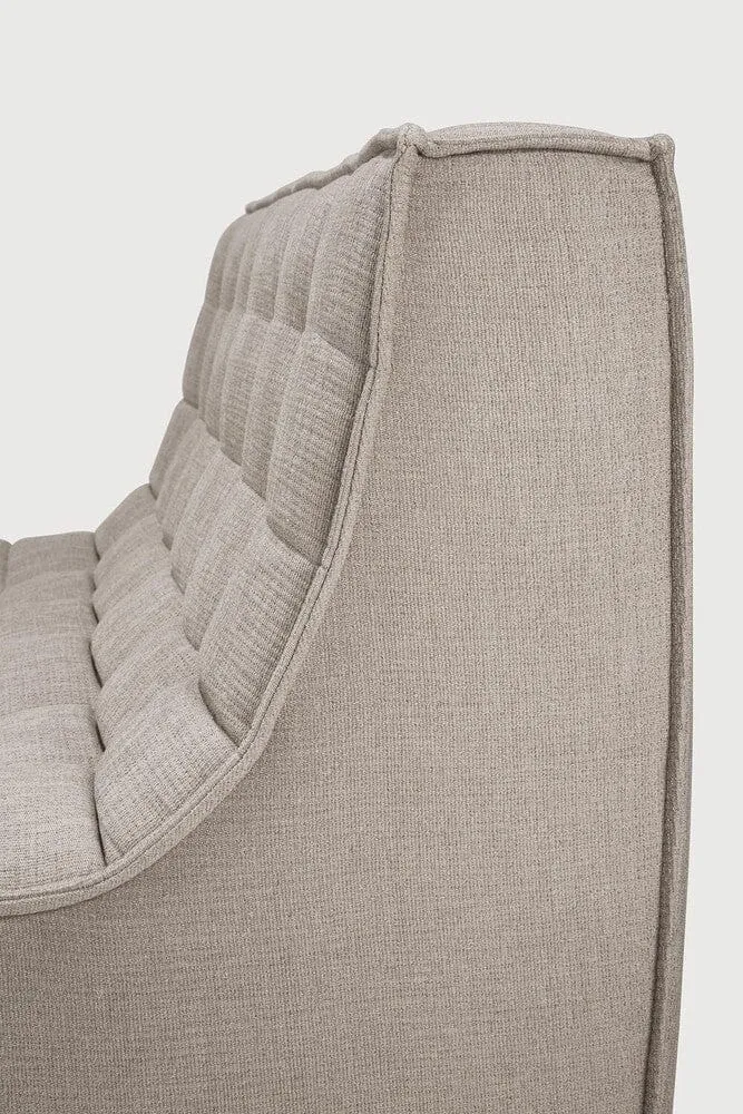 Ethnicraft Canapé Modulaire N701 - Tissu Éco (2 Places)