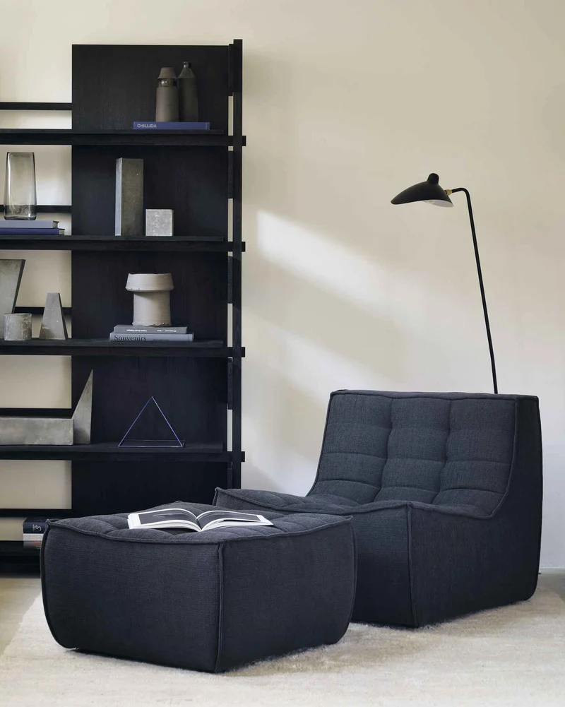 Ethnicraft Repose-pieds N701 - Tissu Éco
