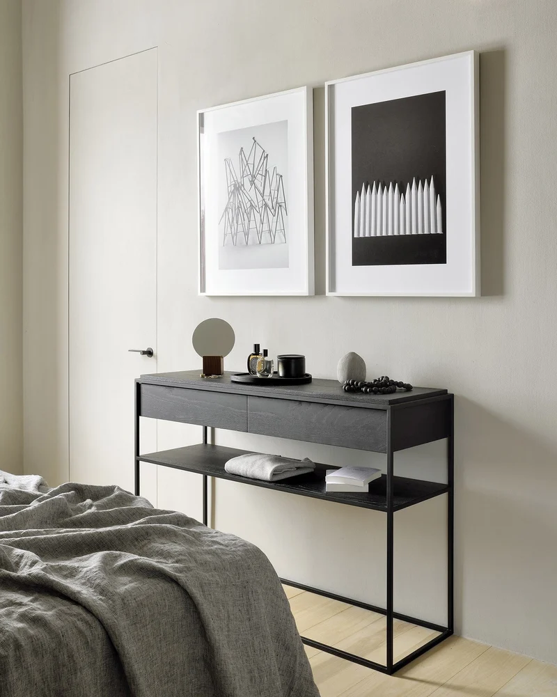 Console Ethnicraft - Oak Monolit black