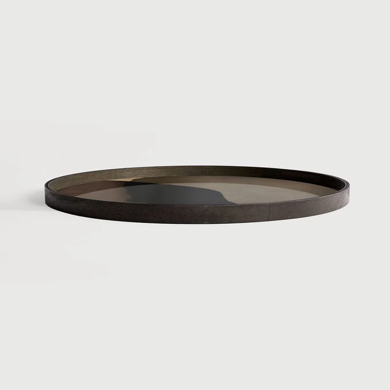 Ethnicraft Plateau en Verre Combined Dots - Rond Grand Ø 92cm
