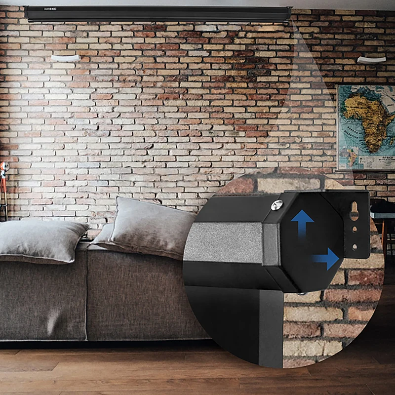 Duronic MPS90 4/3 Ecran de Projection à déroulement Manuel 90 Pouces 4:3/183 x 137 cm - Fixation Mur ou Plafond - 4K Full HD 3D