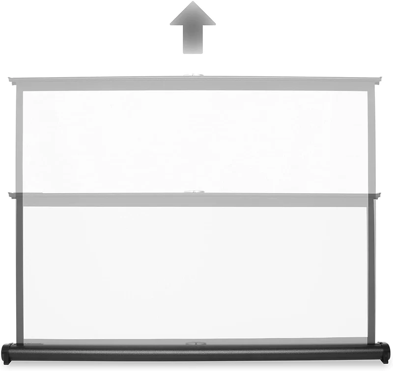 Duronic DPS40 4/3 Ecran de Projection TV et Home Cinema pour Bureau de 40 Pouces 101 cm 81 x 61 cm Toile pour vidéoprojecteur Solution Alternative au Trépied Gain +1 idéal pour 3D 8K 4K 1080P