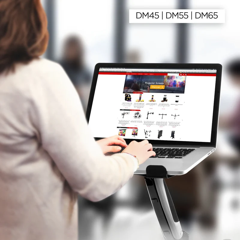 Duronic DML2 Support pour Ordinateur Portable Tablette Clavier d'ordinateur Compatible avec la Gamme DM45 DM55 DM65 VESA 75 100