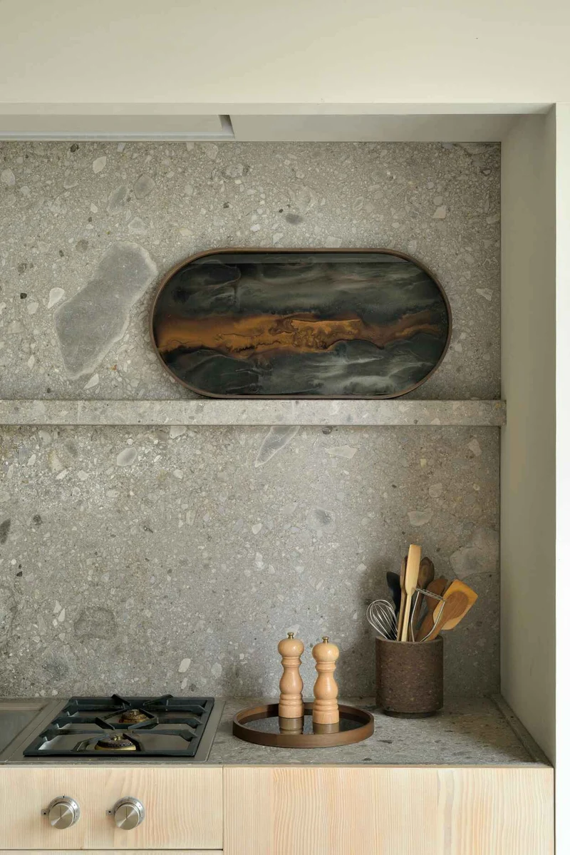 Ethnicraft Plateau en Verre Organic - Bronze