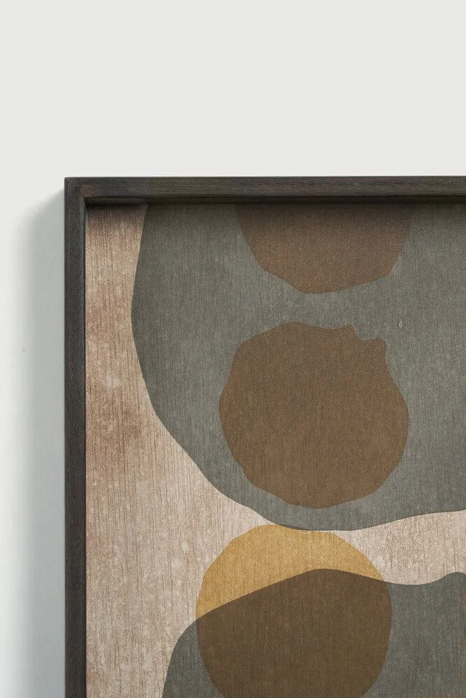 Ethnicraft Plateau Carré en Verre Layered Dots