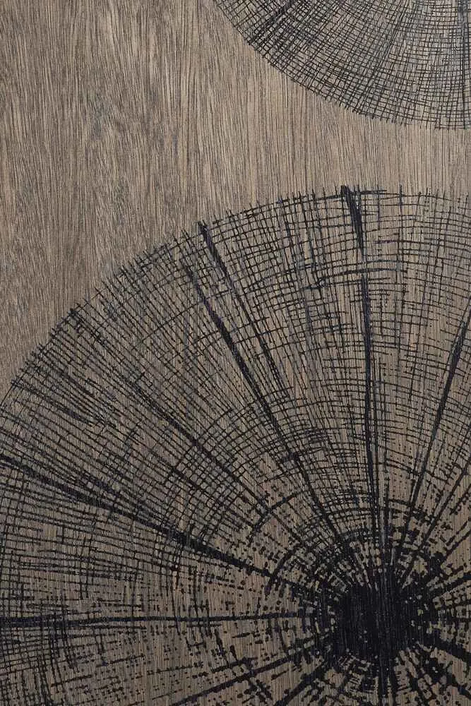 Ethnicraft Plateau Carré en Bois Slices – Noir