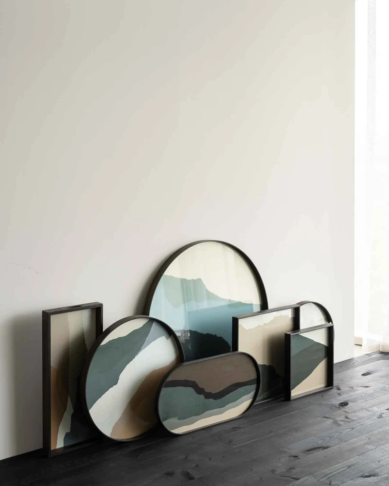 Ethnicraft Plateau en Verre Wabi Sabi – Rond Ø 61cm