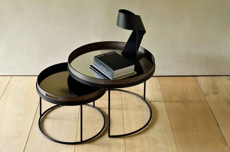 Ethnicraft Table Basse Tray – Rond (M/L)