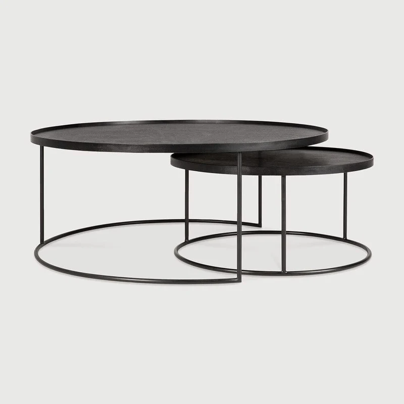 Ethnicraft Table Basse Tray – Rond (M/L)