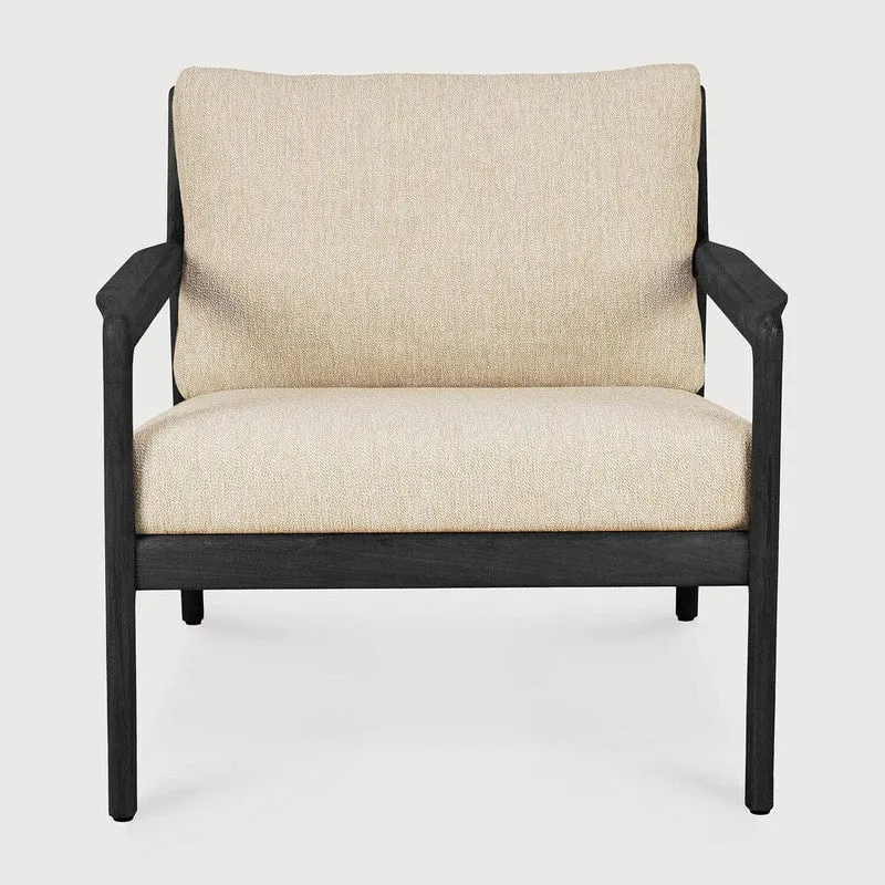 Fauteuil Lounge Jack en Teck Noir Ethnicraft (avec coussins)